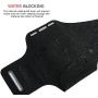 iPhone 11 Waterproof Running Armband with Extra Pockets for Keys, Cash and Credit Cards. Phone Arm Holder for Sports, Gym Workouts and Exercise (Small - Large Arms)