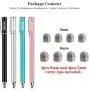 METRO Universal Stylus Pens for Touch Screens - High Sensitivity Capacitive Stylus Fiber Tips 2 in 1 Touch Screen Pen with 8 Extra Replaceable Tips for iPad iPhone and All Other Tablets & Cell Phones METRO Universal Stylus Pens for Touch Screens - High Sensitivity Capacitive Stylus Fiber Tips 2 in 1 Touch Screen Pen with 8 Extra Replaceable Tips for iPad iPhone and All Other Tablets & Cell Phones