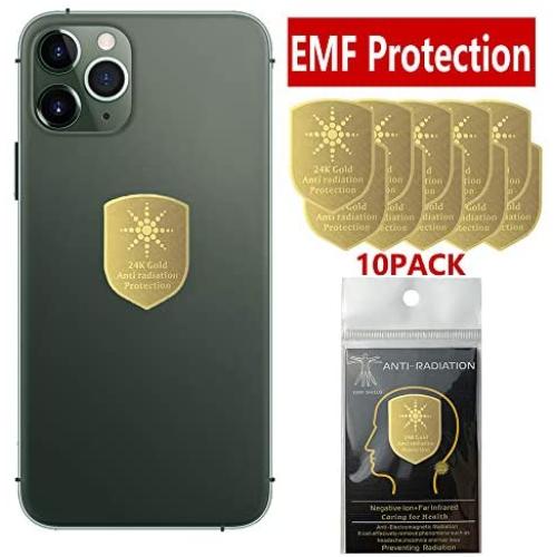 2Pack - EMF Protection Cell Phone Sticker, Radiation Blocker for Cell Phone, Anti Radiation Protector Sticker, KAKAWIN EMF Blocker for Mobile Phones, iPad, MacBook, Laptop and All Electronic Devices