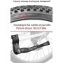 TOPCABIN Bike Kickstand Adjustable Aluminium Alloy Bicycle Kickstand Bike Side Kickstand Fit for 22" 24" 26" 28" Mountain Bike/700 Road Bike/BMX/MTB