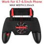 picK-me Mobile Game Controller, Gamepad Triggers with Cooling Fan and Built-in Battery, Shoot and Sensitive Aim Trigger for 4.7-6.5 Inch Smartphone