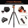 Joilcan 80-inch Tripod for Camera, Aluminum Tripod for DSLR,Monopod, Lightweight Tripod with 360 Degree Ball Head Stable for Travel and Work 18.5"-80",19lb Load (Orange) Joilcan 80-inch Tripod for Camera, Aluminum Tripod for DSLR,Monopod, Lightweight Tripod with 360 Degree Ball Head Stable for Travel and Work 18.5"-80",19lb Load (Orange)