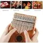 KMIKE 17 Keys Kalimba Thumb Piano Solid Mahogany Wood Finger Piano with Study Instruction and Tune Hammer for Kids Adult Beginners, Professionals - Perfect Christmas Gift KMIKE 17 Keys Kalimba Thumb Piano Solid Mahogany Wood Finger Piano with Study Instruction and Tune Hammer for Kids Adult Beginners, Professionals - Perfect Christmas Gift
