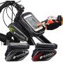 NUCKILY Bicycle Bags Bicycle Front Tube Frame Cycling Packages 4.2,4.8,5.5 inches Touch Screen Mobile Phone Bags Professional Bicycle Accessories