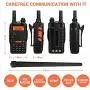 BaoFeng UV-5R EX 5W Dual Band Two Way Radio Long Range (Upgraded Version of Uv-5R) Rechargeable Walkie Talkies Squelch Ham Radio with Earpiece + Desktop Charger