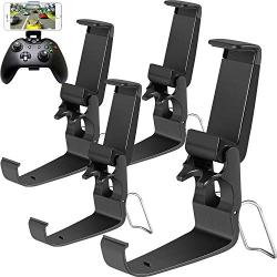 Jovitec Phone Clip One Foldable Controller Phone Clip Holder Game Clamp Mount Clamp for Xbox, Android, Mobile Phone Smart Phone (4 Pack)