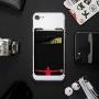 Double Pocket - Adhesive Card Holder - Cell Phone Pouch - Stick on Lycra Pocket - Carry Credit Cards and Cash (Basketball)