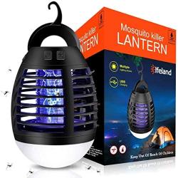 Elfeland Electric Mosquito Killer Mosquito Lamp USB Powered Trap Gnat with Hanger for Indoor Outdoor