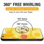 Transparent Cell Phone Ring Holder, 360 Degree Rotation, Finger Grip Stand Holder Tablet Ring Holder (2 Silver Square + 2 Silver Round)