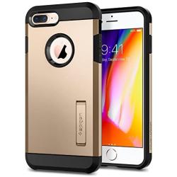 Spigen Tough Armor [2nd Generation] Designed for Apple iPhone 8 Plus Case (2017) / Designed for iPhone 7 Plus Case (2016) - Champagne Gold