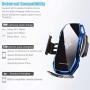 Wirelsss Car Charger,QI Fast Charging Air Vent Holder Auto-Clamping Smart Sensor Phone Holder for Car Compatible with iPhone 11/11 Pro/11 Pro Max/Xs MAX/XS/XR/X/8/8+,Samsung S10/S10+/S9/S9+(Blue)