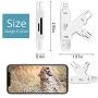 Memory SD Card Reader 4 in 1 Game Camera Card Viewer-Trail Hunter View Hunting Photos and Videos or for Trail Camera Viewer on Smartphone for iPad Mac&Android,SD & Micro SD(White)