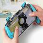 Mobile Game Controller, Mobile Gaming Trigger(4-in-1) for PUBG/Fortnite/Rules of Survival Gaming Grip and Gaming Joysticks for 4.5-6.5inch Android iOS Phone