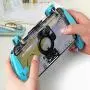 Mobile Game Controller, Mobile Gaming Trigger(4-in-1) for PUBG/Fortnite/Rules of Survival Gaming Grip and Gaming Joysticks for 4.5-6.5inch Android iOS Phone