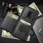 Galaxy S9 Plus Case,Slim Fit Premium Leather Samsung Galaxy S9 Plus Wallet Case Card Slots Shockproof Folio Flip Protective Defender Shells for Samsung Galaxy S9 Plus - Black