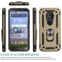 CasemartUSA Phone Case for [Motorola Moto E5 (XT1920DL)], [Ring Series][Gold] Full Rotating Metal Ring Cover with Kickstand for Moto E5 (Tracfone, Simple Mobile, Straight Talk, Total Wireless)