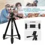 UBeesize 60” Phone Tripod with Carry Bag & Cell Phone Mount Holder for Live Streaming, Extendable Travel Lightweight Tripod Stand with Smartphone Bluetooth Remote, Compatible with iOS/Android UBeesize 60” Phone Tripod with Carry Bag & Cell Phone Mount Holder for Live Streaming, Extendable Travel Lightweight Tripod Stand with Smartphone Bluetooth Remote, Compatible with iOS/Android