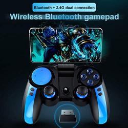 Hot Sale!!! Lovewe IPEGA PG-9090 Wireless Bluetooth 2.4G Receiver Gamepad Joystick Multimedia Game Controller With Telescopic Bracket for Android iOS Phone / Tablet PC / TV Box