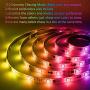 LED Strip Lights Music Sync 32.8ft RGB Dream Color Lights Strip Smart APP Control Bluetooth Rainbow LED Lights Waterproof Chase Effect Dimmable Strip Lights Power Supply for Indoor Outdoor(32.8FT/10M)