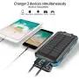 Solar Charger, Benfiss 20000mAh Lit Solar Power Bank with 2 Led Light and Dual USB 5V 1A/2A Output, Waterproof Portable External Backup Battery for Camping,Outdoors,Emergency Solar Charger, Benfiss 20000mAh Lit Solar Power Bank with 2 Led Light and Dual USB 5V 1A/2A Output, Waterproof Portable External Backup Battery for Camping,Outdoors,Emergency