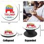 2pcs Unisex Trump 2020 Face Mask Neck Gaiter Windproof Mask Dust Outdoor Balaclava Scarf Bandana
