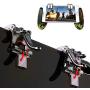 Mobile Game Controller, Android Gamepad Controller Joystick for iOS Joypad Phone (Transparent Phone Triggers and Camouflage Game Handle, Suit for 4.5-6.5 inch Phone)