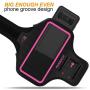 Galaxy Note 10+/9/8 Armband,RUNBACH Sweatproof Running Exercise Gym Cellphone Sportband Bag with Fingerprint Touch/Key Holder and Card Slot for Samsung Galaxy Note 10+/Note 9/Note 8 (Pink)