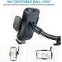 Windshield Phone Car Holder Mount - FLOVEME 2020 Upgraded Gooseneck Cell Phone Holder for Car Windshield Car Phone Holder Mount Compatible with iPhone Samsung Smartphone Cell Phone Stand for Car Truck