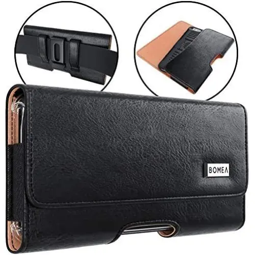 BOMEA iPhone 11 Pro Max/XS Max Holster, iPhone 8 Plus 7 Plus 6s Plus Belt Case, Premium Cell Phone Belt Holster Case with Belt Clip Pouch Holder for Large Plus iPhone with Otterbox/Other Case on BOMEA iPhone 11 Pro Max/XS Max Holster, iPhone 8 Plus 7 Plus 6s Plus Belt Case, Premium Cell Phone Belt Holster Case with Belt Clip Pouch Holder for Large Plus iPhone with Otterbox/Other Case on