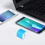 USB Wall Charger, Charger Plug, Charging Block Cube, Charger Block Box, 5V/2.1A Universal Power Adapter Brick Base Compatible for Phone X/8/7/6 Plus, iPad, Samsung Galaxy S9/S8/Note 9, LG, ZTE, HTC