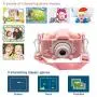 2020 Kids Digital Camera for Girls Boys, HD 2.0 Inches Screen Child Selfie Video Camera Camcorder Toys Gift for 3 4 5 6 7 8 9 10 Years Old Starter Children with Soft Silicone Cute Cat Case, Pink, Blue