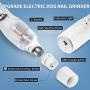 Dog Nail Grinder - Upgraded Professional 2 -Speed Electric Pet Nail Trimmer Powerful Nail Grinder Painless Paws Grooming & Smoothing for Small Medium Large Dogs and Cats