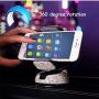 Car Phone Holder Adjustable Universal Bling Strong Sticky Dashboard Air Vent Base Car Air Vent Phone Mount Dashboard Cell Phone Holder Diamond Suction Cup Holder (White)