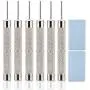 AOOHOOA Cellphones SIM Card Tray Opening Removal Tool Ejector Pin Suitable for Most Smartphone (6 PCS+2 PCS of Cleaning Cloth) AOOHOOA Cellphones SIM Card Tray Opening Removal Tool Ejector Pin Suitable for Most Smartphone (6 PCS+2 PCS of Cleaning Cloth)
