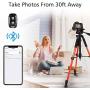 Torjim 60” Camera Tripod with Carry Bag, Lightweight Travel Aluminum Professional Tripod Stand (5kg/11lb Load) with Bluetooth Remote for DSLR SLR Cameras Compatible with iPhone & Android Phone-Orange