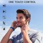 Donerton Wireless Earbuds, Bluetooth 5.0 Headphones IP8 Waterproof Earbuds, 80 Playtime, in Ear Earphones with Mic, Deep Bass 3D Stereo, Charging Case, Sports, Work Out, Easy Pairing, Power Bank