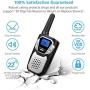 Walkie Talkies Rechargeable, Long Range Two-Way Radios Up to 5 Miles in Open Fields 22 Channels FRS/GMRS VOX NOAA UHF Handheld Walky Talky for Adults for Camping Hiking Trip (Sliver 2 Pack)