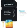 128GB Micro SD Card with Adapter,U3 A1 MicroSDXC Card 667X High Speed Up to 100MB/s UHS-I MicroSD UHS-1 Memory Card for Android Smartphone Nintendo Galaxy Fire and Gopro