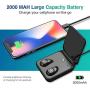 Wireless Earbuds for Android iPhone Bluetooth 5.0 Headphones with Mic 72 Hours Cycle Playtime Auto Pairing 3D Stereo Sound Cordless Wireless Earbuds Headset Earphones with 2000 mAh Charging Case