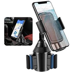 Cup Holder Phone Mount,Adjustable Universal Smart Car Cell Phone Mount for iPhone 11 Pro/XR/XS Max /8/7/6 Plus,Samsung Galaxy S10/S9/S8 Note 9 Sony/HTC-[2020 Upgraded Cup Holder Cradle]