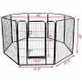 fam famgizmo Heavy Duty Foldable Metal Exercise Pen & Pet Playpen Puppy Cat Exercise Fence Barrier Playpen Kennel, Outdoor & Indoor,8/16 Panels fam famgizmo Heavy Duty Foldable Metal Exercise Pen & Pet Playpen Puppy Cat Exercise Fence Barrier Playpen Kennel, Outdoor & Indoor,8/16 Panels