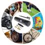 CARYWON Rechargeable Portable Air Compressor Mini Air Inflator Hand Held Tire Pump 1000mAh3 Battery with Digital LCD LED Light Lithium Battery 150PSI for Car Bicycle Tires