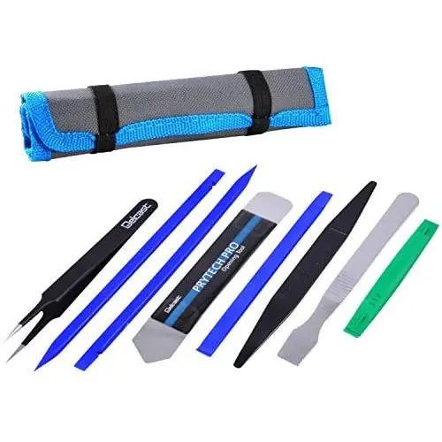 Professional Opening Pry Tool Repair Kit with Non-Abrasive Nylon Spudgers and Anti-Static Tweezers, 8 Piece Set Professional Opening Pry Tool Repair Kit with Non-Abrasive Nylon Spudgers and Anti-Static Tweezers, 8 Piece Set