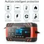 Enhanced Edition Car Battery Charger 12V/8A 24V/4A Compatible Automotive Smart Portable Battery Charger Maintainer/Pulse Repair Charger Pack for Car, Motorcycle, Lawn Mower and More Enhanced Edition Car Battery Charger 12V/8A 24V/4A Compatible Automotive Smart Portable Battery Charger Maintainer/Pulse Repair Charger Pack for Car, Motorcycle, Lawn Mower and More