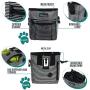 PetAmi Dog Treat Pouch | Dog Training Pouch Bag with Waist Shoulder Strap, Poop Bag Dispenser and Collapsible Bowl | Treat Training Bag for Treats, Kibbles, Pet Toys | 3 Ways to Wear