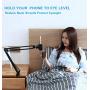 Cell Phone Holder for Desk,Universal Phone Clip Holder Clamp 360° Rotation Phone Stand Holder Mount,Flexible Long Arm Bracket for Phone 11 Pro XS Max XR X 8 8P,Huawei,xiaomi, Samsung Galaxy - Black