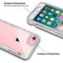 iPhone 8 Case, iPhone SE Case, Anuck 3 in 1 Heavy Duty Defender Shockproof Full-Body Clear Protective Case Hard Plastic Shell & Soft TPU Bumper Cover for Apple iPhone 7/8/SE 4.7 inch - Crystal Clear