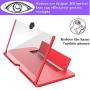 3D Screen Magnifier 12-inch HD Mobile Smartphone Video Magnifier Support X / 8/8 Plus / 7/7 Plus / 6 / 6s / 6 Plus / 6s Plus and All Other Smartphones