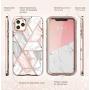 i-Blason Cosmo Series Case for iPhone 11 Pro Max 2019 Release, Slim Full-Body Stylish Protective Case with Built-in Screen Protector (Marble)