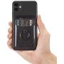 TOPWOOZU Card Holder for Back of Phone,Stick on Credit Card Holder Wallet Pocket for iPhone,Samsung